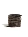 Golden Goose Strass-embellished Cotton Shoe Laces In Brown