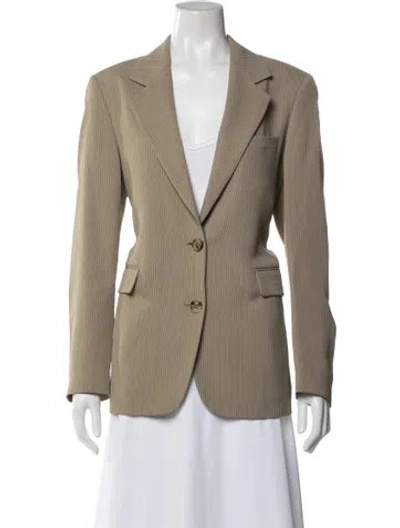 Pre-owned Golden Goose Striped Blazer In Brown