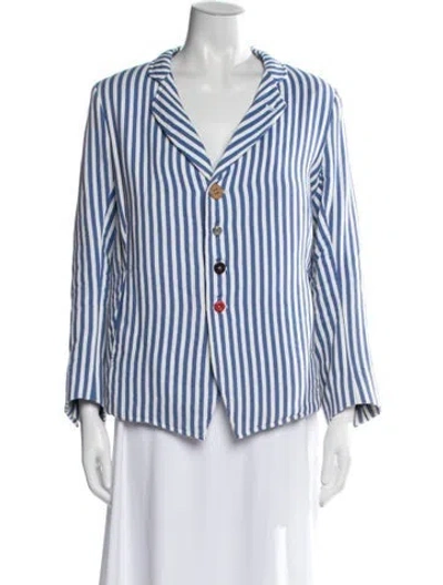 Pre-owned Golden Goose Striped Blazer In Multi