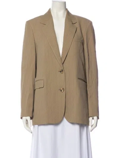 Pre-owned Golden Goose Striped Blazer In Neutral