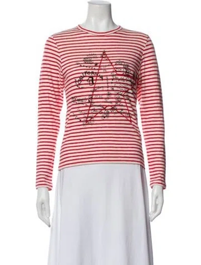 Pre-owned Golden Goose Striped Crew Neck T-shirt W/ Tags In Multi