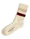 Golden Goose Striped  Socks In Neutral