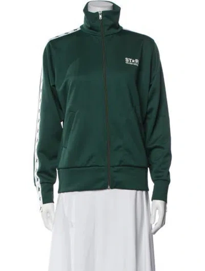 Pre-owned Golden Goose Striped Jacket In Green
