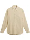 Golden Goose Deluxe Brand Striped Buttoned Shirt In 黄色