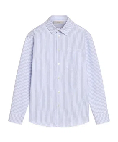 Golden Goose Kids' Striped Shirt In White