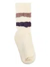 Golden Goose Striped Socks In White