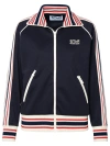 GOLDEN GOOSE STRIPED-TRIM ZIPPED JACKET