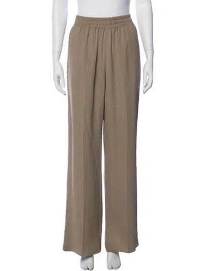 Pre-owned Golden Goose Striped Wide Leg Pants In Neutral