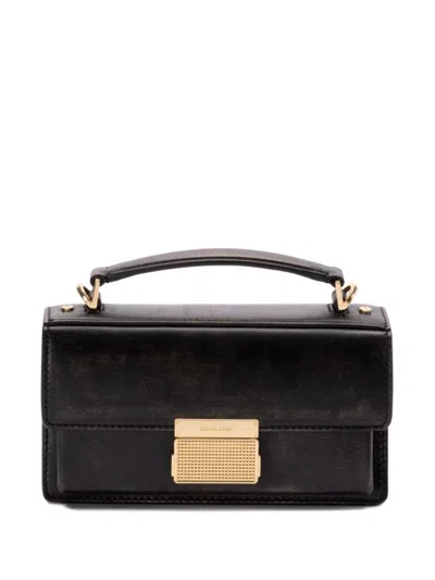 GOLDEN GOOSE STRUCTURED BLACK HANDBAG