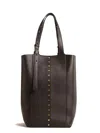 Golden Goose Structured Shoulder Bag In Smooth Calfskin Leather In Black