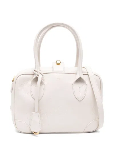 Golden Goose Structured White Goat Leather Bag
