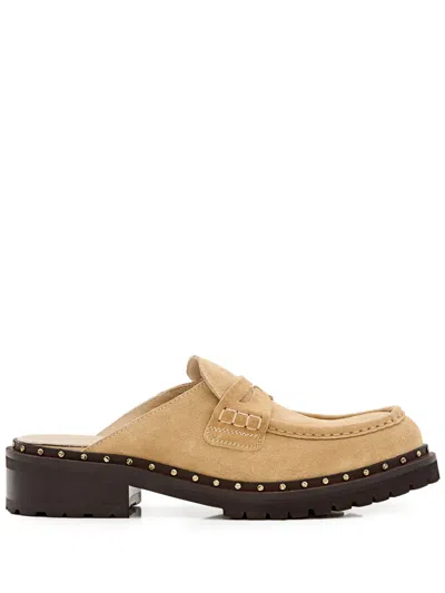 GOLDEN GOOSE STUD-DETAIL MULES
