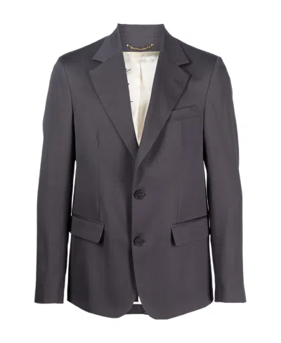 Golden Goose Stud-detail Single-breasted Blazer In Black