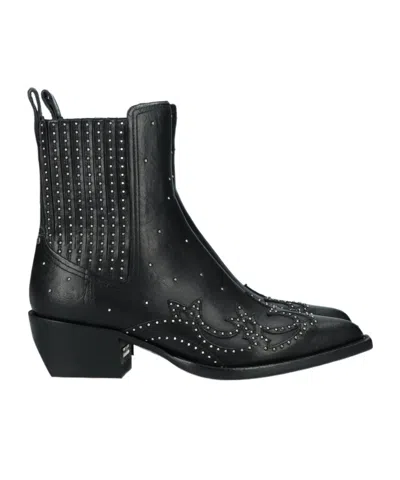 GOLDEN GOOSE GOLDEN GOOSE DELUXE BRAND POINTED-TOE STUDDED ANKLE BOOTS