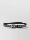 Golden Goose Studded Eyelet Adjustable Length Belts In Black