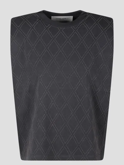 Golden Goose Deluxe Brand Studded Sleeveless T In Grey
