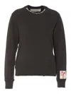 Golden Goose Golden Regular Distressed Sweatshirt In Gray