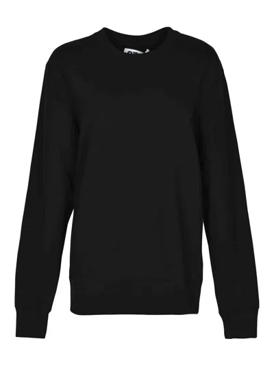 Golden Goose Round-neck Cotton Sweatshirt In Black