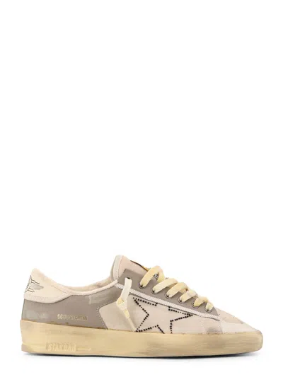 GOLDEN GOOSE SUEDE AND LEATHER SNEAKERS