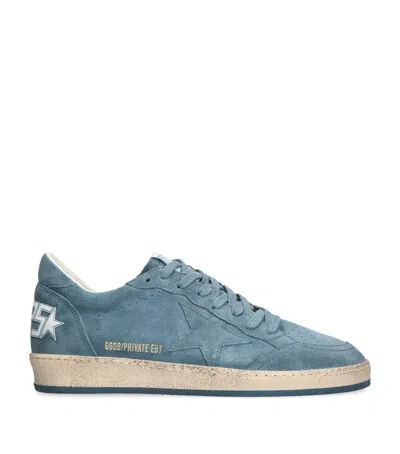 Golden Goose Suede Ball Star Sneakers In Blue