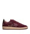 Golden Goose Suede Ballstar Sneakers In Animal Print