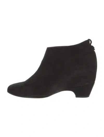 Pre-owned Golden Goose Suede Boots In Black