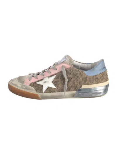 Pre-owned Golden Goose Suede Colorblock Pattern Sneakers