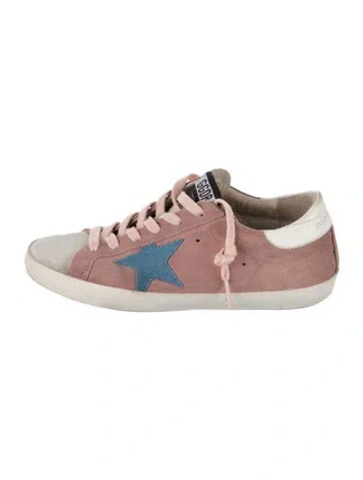 Pre-owned Golden Goose Suede Colorblock Pattern Sneakers In Black