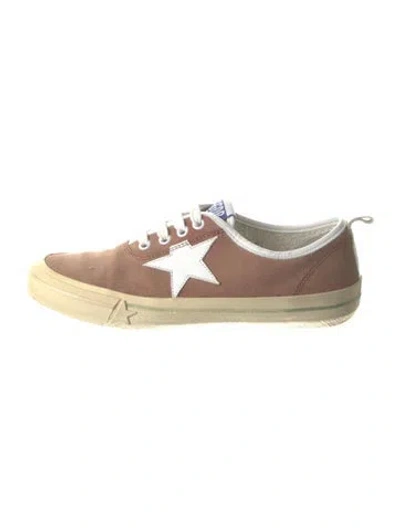 Pre-owned Golden Goose Suede Colorblock Pattern Sneakers In Brown
