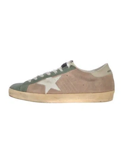 Pre-owned Golden Goose Suede Colorblock Pattern Sneakers In Brown
