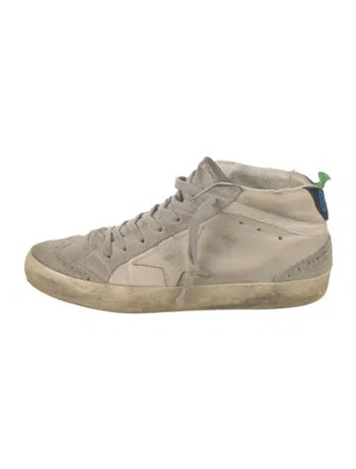 Pre-owned Golden Goose Suede Colorblock Pattern Sneakers In Gray