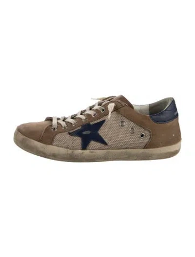 Pre-owned Golden Goose Suede Distressed Accents Sneakers In Brown