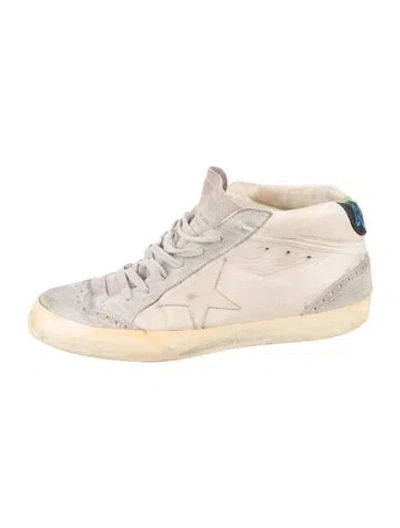 Pre-owned Golden Goose Suede Distressed Accents Sneakers In Neutral
