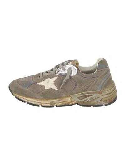 Pre-owned Golden Goose Suede Distressed Accents Sneakers In Neutral