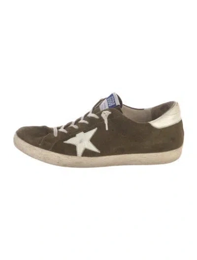 Pre-owned Golden Goose Suede Graphic Print Sneakers In Multi
