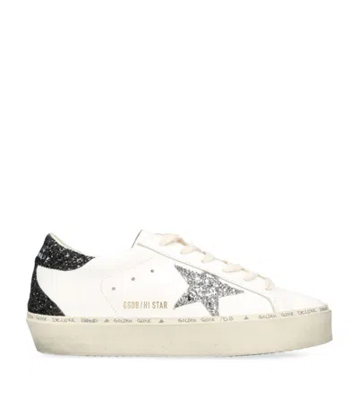 Golden Goose Suede Hi Star Sneakers In White