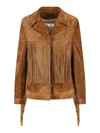 Golden Goose Women Olinda Fringed Jacket In Brown