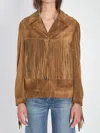 Golden Goose Women Olinda Fringed Jacket In Brown