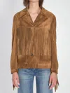 Golden Goose Women Olinda Fringed Jacket In Brown