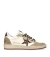Golden Goose Multicolor Goatskin Low Top Sneakers In White