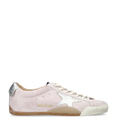 Golden Goose Suede-leather True Star Sneakers In Pink