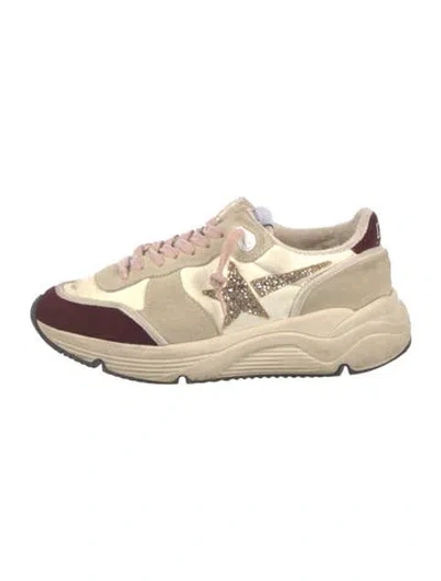 Pre-owned Golden Goose Suede Printed Athletic Sneakers In Neutral