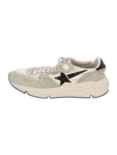 Pre-owned Golden Goose Suede Printed Athletic Sneakers In Neutral