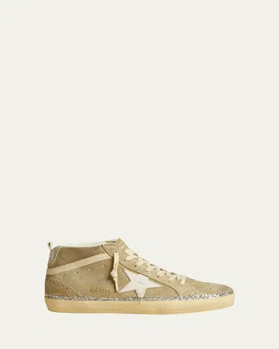 Golden Goose Suede Shimmer Mid-top Sneakers In Multi