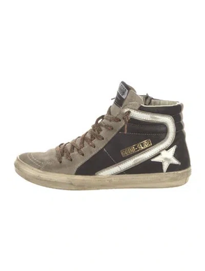 Pre-owned Golden Goose Suede Sneakers In Black