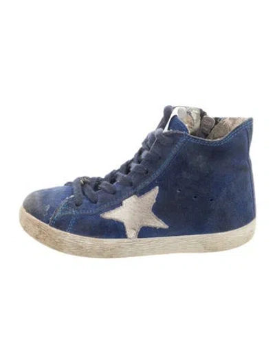 Pre-owned Golden Goose Babies' Suede Sneakers In Blue