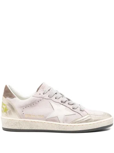 Golden Goose Suede Sneakers With A Low-top Design In Pink