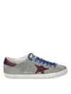 Golden Goose Suede Sneakers With Contrasting Star Emblem In Gray