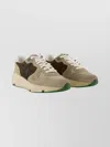 Golden Goose Calfskin Sneakers With Running Sole Logo Detail In Multi