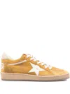Golden Goose Ballstar Suede Upper Leather Star Horsy Heel Sneakers Multicolor In Yellow